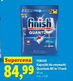 Lidl Kapsułki do zmywarki Quantum All in 1 Fresh Finish oferta