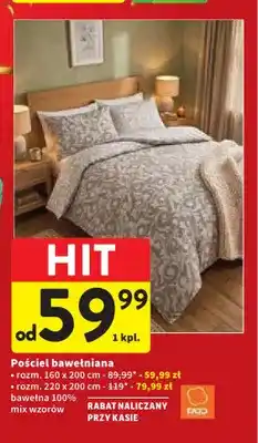 Intermarche Pościel bawełniana Faro 160x200 cm oferta