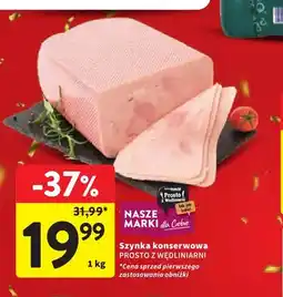 Intermarche Szynka konserwowa Prosto z Wędliniarni oferta