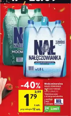 Intermarche Woda mineralna Nałęczowianka oferta