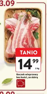 Intermarche Boczek wieprzowy bez kości ze skórą oferta
