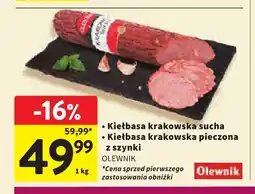 Intermarche Kiełbasa krakowska sucha Olewnik oferta