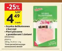 Intermarche Szynka delikatesowa z kurcząt plastry Drobimex oferta