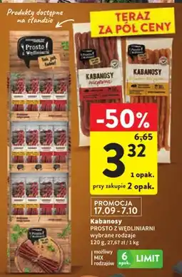 Intermarche Kabanosy Prosto z Wędliniarni oferta