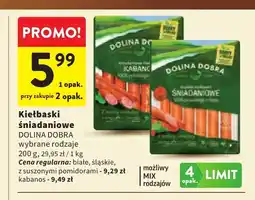 Intermarche Kiełbaski śniadaniowe białe Dolina Dobra oferta