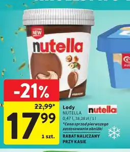 Intermarche Lody Nutella oferta