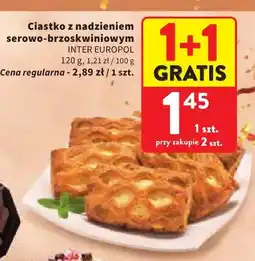 Intermarche Ciastko z nadzieniem serowo-brzoskwiniowym Inter Europol oferta