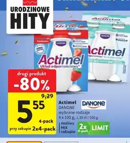 Intermarche Napój probiotyczny Actimel Danone 4-pak oferta