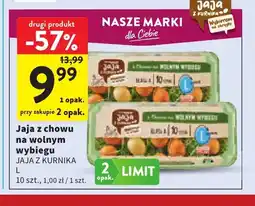 Intermarche Jajka kurze z chowu na wolnym wybiegu L z Kurnika oferta