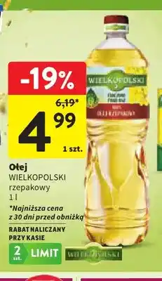 Intermarche Olej rzepakowy Wielkopolski oferta