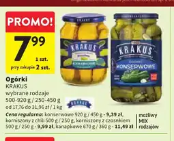 Intermarche Ogórki konserwowe Krakus oferta