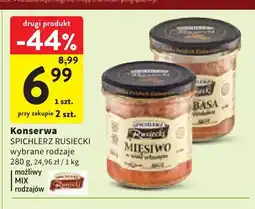 Intermarche Konserwa mięsiwo Spichlerz Rusiecki oferta