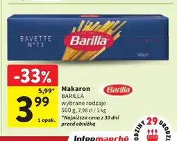 Intermarche Makaron Barilla oferta