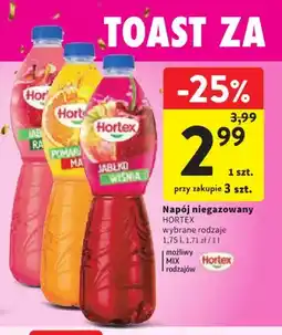 Intermarche Napój niegazowany jabłko rabarbar Hortex oferta