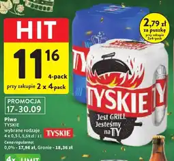 Intermarche Piwo bezalkoholowe Tyskie 4-pak oferta