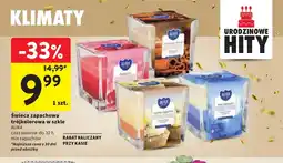Intermarche Świeca zapachowa trójkolorowa w szkle Aura oferta