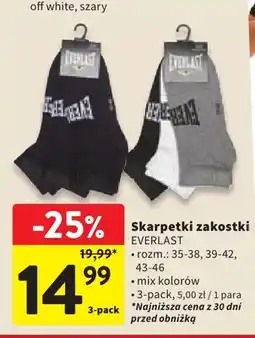 Intermarche Skarpetki zakostki Everlast 3-pak oferta