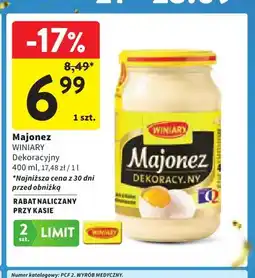 Intermarche Majonez dekoracyjny Winiary oferta