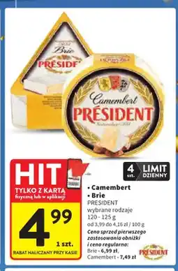 Intermarche Ser Camembert President oferta