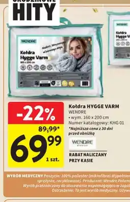 Intermarche Kołdra Hygge Varm 160x200 cm Wendre oferta