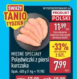 ALDI Polędwiczki z piersi kurczaka Mięsne Specjały oferta