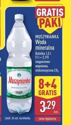 ALDI Woda mineralna gazowana magnezowo-wapniowa niskonasycona CO2 Muszynianka oferta