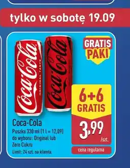 ALDI Napój gazowany Coca-Cola Original oferta