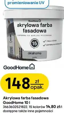 Castorama Akrylowa farba fasadowa GoodHome oferta