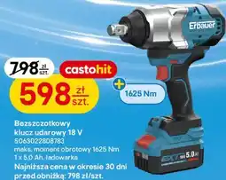 Castorama Bezszczotkowy klucz udarowy 18 V Erbauer 5063022808783 oferta