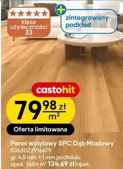 Castorama Panel winylowy SPC Dąb Miodowy oferta