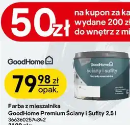 Castorama Farba z mieszalnika GoodHome Premium Ściany i Sufity oferta