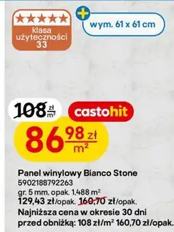 Castorama Panel winylowy Bianco Stone oferta