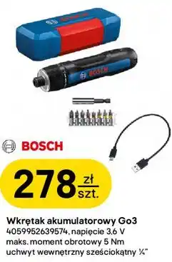 Castorama Wkrętak akumulatorowy Go3 Bosch oferta