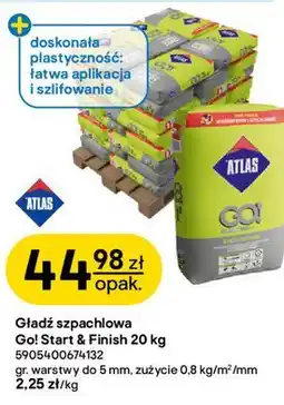 Castorama Gładź szpachlowa Go! Start & Finish 20 kg Atlas oferta