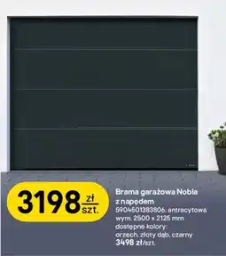 Castorama Wiśniowski Brama garażowa Nobla z napędem 5904501383806 antracytowa oferta