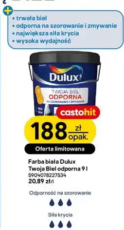 Castorama Farba biała Dulux Twoja Biel odporna oferta