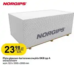 Castorama Płyta gipsowo-kartonowa zwykła GKB typ A Norgips oferta