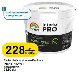 Castorama Farba biała lateksowa Beckers Interio PRO oferta