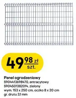 Castorama Wiśniowski Panel ogrodzeniowy 5904413698470 antracytowy / 5904501382014 zielony oferta