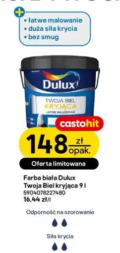 Castorama Farba biała Dulux Twoja Biel kryjąca oferta