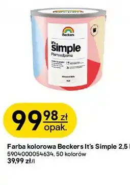 Castorama Farba kolorowa Beckers It's Simple oferta