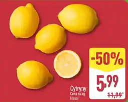 ALDI Cytryny klasa I oferta
