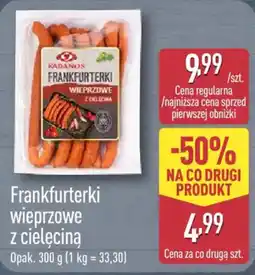 ALDI Frankfurterki wieprzowe z ciełeciną Kadanos oferta