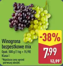 ALDI Winogrona bezpestkowe mix oferta