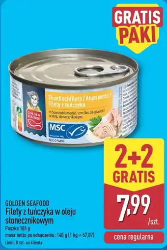 ALDI Golden Seafood Filety z tuńczyka w oleju słonecznikowym oferta