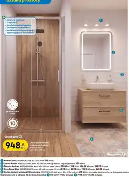 Castorama Drzwi prysznicowe przesuwne Ledava oferta