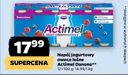 Netto Napój jogurtowy owoce leśne Actimel Danone oferta