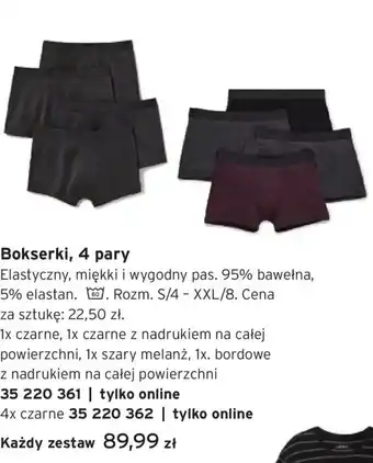 Bokserki, 4 pary