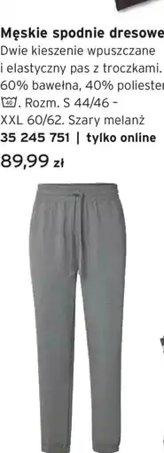 Tchibo Męskie spodnie dresowe oferta