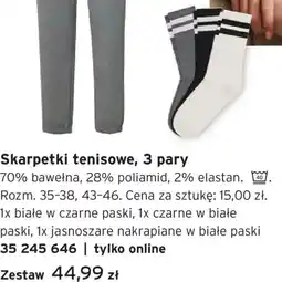 Tchibo Skarpetki tenisowe, 3 pary oferta